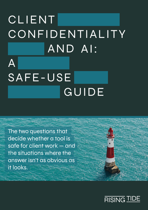 Client confidentiality and AI: A safe-use guide cover